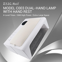 Lampe à ongles LED UV 36W avec repose-mains, écran LCD et 4 minuteurs, séchoir à vernis gel pour salon de manucure, marque privée OEM ODM