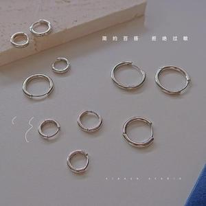 925 <strong>Sterling</strong> <strong>Silver</strong> Trendy Ear Piercing <strong>Earrings</strong> <strong>Small</strong> Sleep No Need Remove Bone Nail <strong>Earrings</strong> - Product Image 4