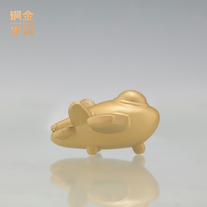 Figurine décorative compacte en laiton J-35 Fighter Jet, style moderne, pour exposition dans le salon ou l'entrée - Atelier d'art en cuivre - Product Image 4
