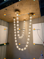 Lustre suspendu moderne Cano Lighting Collier 108 pour intérieur, éclairage LED pour maison, dernières créations, design collier