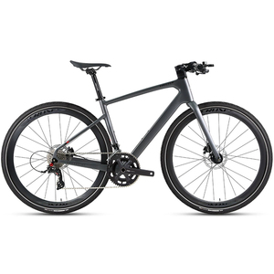 Bicicleta Gravel V1-PB (25 años) con freno de disco, manillar plano, 24 velocidades, fibra de carbono, ligera, para carreras de carretera, venta al por mayor de fábrica, envío rápido - Product Image 1