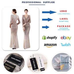 19037 #   Robes de <span class=keywords><strong>soirée</strong></span> de haute qualité pour femmes, robes longues à manches longues, dégradé de paillettes, <span class=keywords><strong>robe</strong></span> de mariée, <span class=keywords><strong>robe</strong></span> de fête - Product Image 3
