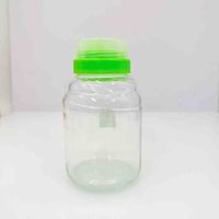 Botol Selai Kaca Bulat Berkualitas Baik 720ml, Penjualan Panas Pabrik, dengan Tutup Sekrup untuk Selai, Madu, Kacang, Cokelat, Kecap