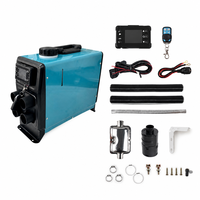 Chauffage de stationnement diesel tout-en-un 5KW 12V 24V avec réservoir de carburant intégré, écran LCD et télécommande pour camion, camping-car et caravane
