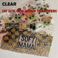 Sewill Wraps de tasse Uv Dtf personnalisés en gros 16Oz 20 Oz autocollants en vinyle Wraps pour gobelets en verre