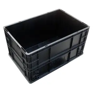 Industrial Black Antistatic Containers Esd Plastic Component Box Components Storage Box