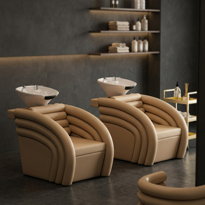 New style fashionable salon hair salon shampoo <b>bed</b> hair salon semi-reclining water-filling <b>bed</b> hair salon shampoo <b>bed</b> - Product Image 4
