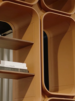 Étagère Modulaire Premium en Cuir, Bibliothèque Autoportante Grande Capacité, Meuble de Rangement Ouvert pour Maison, Villa, Salon