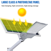 Lampadaire Solaire LED 150W 200W en Aluminium Moulé Sous Pression, Étanche IP66, pour Éclairage Routier – Offre Spéciale