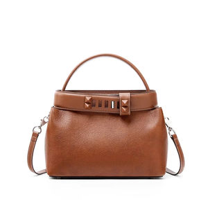 Bolso Bandolera de Cuero Genuino Premium, Color Caramelo, Estilo Relajado, para Salidas Diarias, Gran Capacidad, Bolso Casual Tipo Hobo, Venta al Por Mayor para Comercio Exterior - Product Image 1