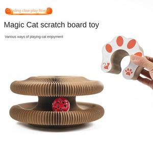 Tiragraffi per Gatti in Cartone Ondulato a Forma di Organo con Campanello, Struttura per Arrampicata e Giocattolo per Animali Domestici Resistente ai Graffi - Product Image 3