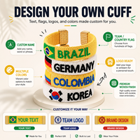 Bracelet tissé brodé personnalisé Coupe du Monde 2026 en gros – Bracelet de supporter de football personnalisé – Promotion