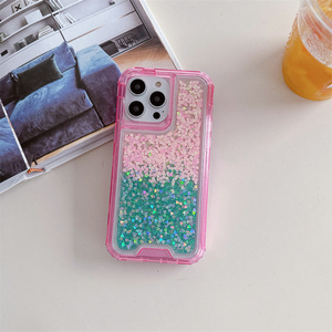 Funda colorida de 3 capas Combo Luxury Glitter Epoxy Phone Cover para Moto Edge 60 Fusion/G15/G05/E15/G75/Edge50/G35/G55/50Pro <span class=keywords><strong>Shell</strong></span> - Product Image 5