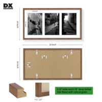 Cadre photo collage multi-ouvertures en bois DX DESIGNS, convient aux photos 5x7 avec passe-partout ou 9x18 sans passe-partout, cadre mural pour la maison