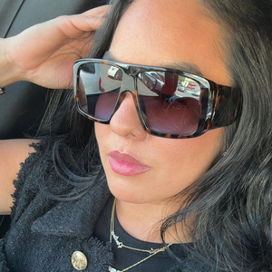 Gafas de Sol Cuadradas Vintage 98171, Gafas de Sol Rectangulares de Moda 2025 para Mujer y Hombre, Lentes con Logotipo Personalizado - Product Image 3