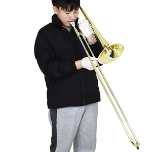 MBAT Or Argent Corne Tuning Slide Tone Professionnel En Laiton Instrument De Musique Professionnel Or Tube Bb/F Alto <span class=keywords><strong>Trombone</strong></span> - Product Image 5