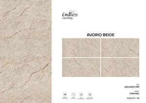 กระเบื้องพอร์ซเลนขนาด 600x1200 มม. ลายหินอ่อนเงา สำหรับปูผนังและพื้น โครงการที่อยู่อาศัยระดับไฮเอนด์และโรงแรม - Product Image 2