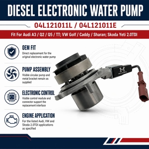 ปั๊มน้ำดีเซลอิเล็กทรอนิกส์ MANER รุ่น OE 04L121011L 04L121011E ใช้ได้กับ Audi A3 Q2 Q5 TT VW Golf Caddy Sharan Yeti 2.0TDI - Product Image 4