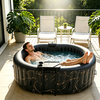Couverture de chauffe-eau pour spa gonflable, baignoire portable en PVC pour jardin, fête en plein air et relaxation