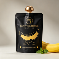 Sachet Doypack Personnalisé Imprimé pour Friandises pour Animaux, Emballage en Plastique Stratifié Anti-humidité pour Aliments pour Animaux