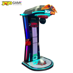 Máquina de <span class=keywords><strong>Boxeo</strong></span> Profesional Dragon Arcade, Operada con Monedas, Medidor de Fuerza con Puntuación Digital LCD y Luces de Neón RGB para Centros de Juego - Product Image 1