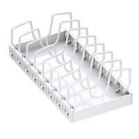 Panier coulissant réglable en acier au carbone blanc pour armoire, support de rangement coulissant pour usage domestique, organisateur de tiroir sous évier pour bols