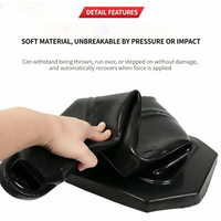 Offre Spéciale – Cônes de Signalisation Carrés en Caoutchouc de 75 cm (28 pouces) avec Bande Réfléchissante Prismatique Haute Intensité, Protection IP68, Durables pour Avertissement Routier