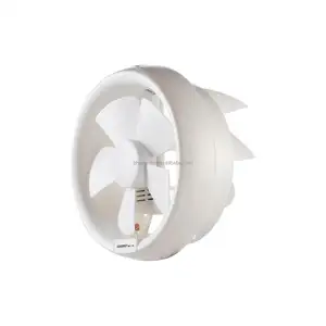 Plastic 8" Round Shape Kitchen Bathroom Window Mounted Ventilating Ventilation Exhaust Fan for Home Use