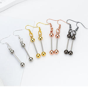 จี้โลหะรูปทรงแฟชั่นสำหรับทำต่างหู DIY งานฝีมือ หลากสี ปลอดภัย - Product Image 4