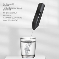 ESTICK Mousseur à lait électrique sans fil en acier inoxydable et plastique, batteur, mixeur, écologique, portable, pour café, crème, gâteau, œufs