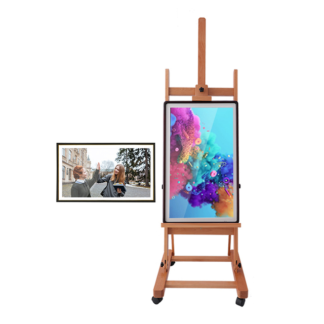 NEW 2024 32 Inch Wifi Digital Photo Frames Video Picture Art Display Wall Electronic Smart Frame Custom