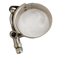 Collier de serrage à vis en T robuste en acier inoxydable pour tuyaux et conduites avec écrou de blocage en nylon 49-55mm