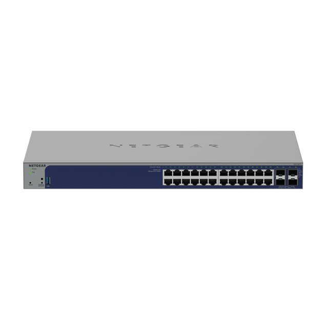 GS728TXv3 24-Port Gigabit Ethernet Smart Switch with 4 10G SFP+ Ports