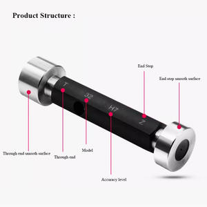 डबल साइडेड गो नो गो गेज स्मूथ एच 7 प्लग गेज माप उपकरण फीलर गेज मोल्ड माप के लिए - Product Image 5