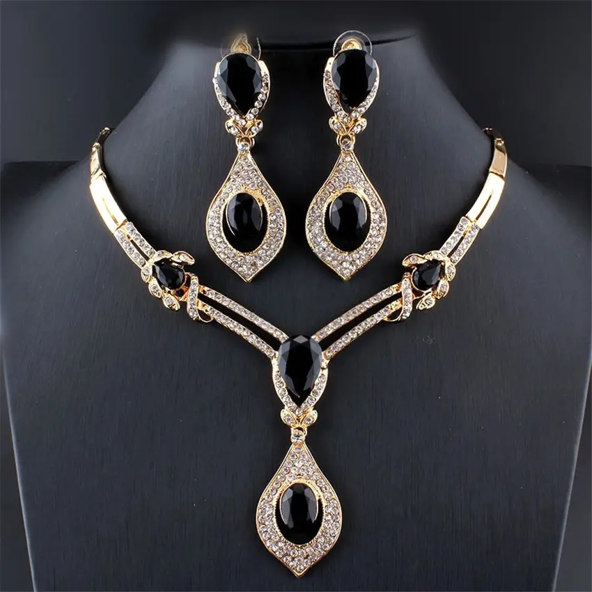 Bazaleas — parure de bijoux en or pour femmes, collier avec pendentif Saturn en or de dubaï