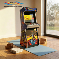 Bornes d'arcade rétro verticales Space Invaders & Pac Man avec manettes et écran HD pour salle de jeux à domicile et usage commercial