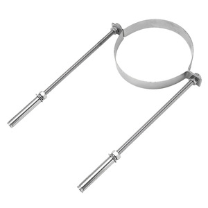 Abrazadera de Acero Inoxidable para Tuberías de 63-200 mm, Tipo Plano, Acabado Pulido, para Soporte de Tuberías de Drenaje - Product Image 1