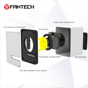 Fantech GS203 trắng tùy chỉnh bán buôn Loa có dây hiệu ứng sét Hi-Res chơi game âm thanh loa - Product Image 4