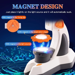 Enfants 8X Diaporama Loupe Jouet Agrandir Image Film Éducatif Observation Miroir Microscope Ensemble pour Expérience Scientifique et Jouer - Product Image 5