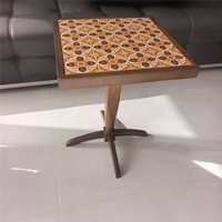Table basse extensible en bois massif durable au design nordique pour salon, salle à manger, chambre à coucher