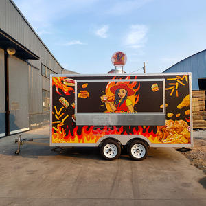 Chariot de Snacks Classique Amovible, Chariot Mobile pour Pommes de Terre Cuites et Glaces avec Cuisine Complète en Fibre de Verre pour Bonbons et Frites - Product Image 5