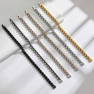 Custom <b>Men</b> Bracelet Luxury Non Tarnish 14k 18k Gold Plated Bracelet <b>Men</b> 316l Stainless Steel Bracelet <b>for</b> <b>Men</b> - Product Image 2