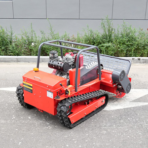 <b>Remote</b> Control 800 1000 mm Gasoline Robot Lawn <b>Mower</b> Grass Cutter <b>Flail</b> <b>Mower</b> Crawler Mowers Petrol Lawnmower - Product Image 5