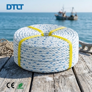 Corde en plastique PP de 6 mm, 8 mm, bleue, blanche, noire, 30 mm x 200 mètres, diamètre 5/16 po, 1200 pieds, corde de pêche en polypropylène PP, directement de l'usine - Product Image 1
