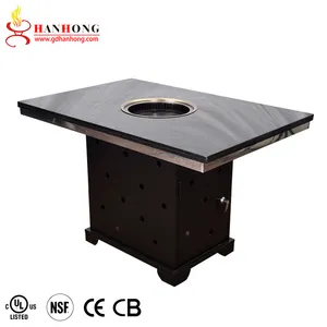 2021 Indoor Quartz Stone Smokeless Commercial Korean Electric Bbq Grill Table With Reasonable Price