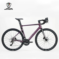 Vélo de route JAVA SILURO6 TOP, fourche en fibre de carbone, vélo de course, frein à disque hydraulique LTWOO, axe traversant, 24 vitesses, Siluro 6 Top