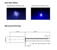 Lentille en verre de haute qualité D5X12mm 780nm 850nm 980nm IR 0.5mW 1mW 5mW 10mW Module Laser à points de petite taille pilote APC de qualité industrielle