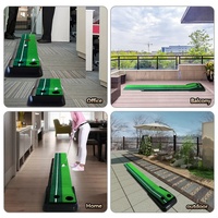 Tapis de putting de golf ABS durable, portable, avec retour de balle, pour entraînement en intérieur et extérieur – Vente chaude