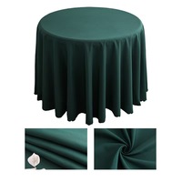 Nappe ronde en polyester blanc, tissée en papier, nappe décorative pour la maison ou les fêtes de mariage