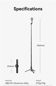 Trípode extensible 1,36 Ulanzi Pro trípode magnético para teléfono Selfie Stick para <span class=keywords><strong>iPhone</strong></span> 16 15 14 <span class=keywords><strong>13</strong></span> 12 - Product Image 3